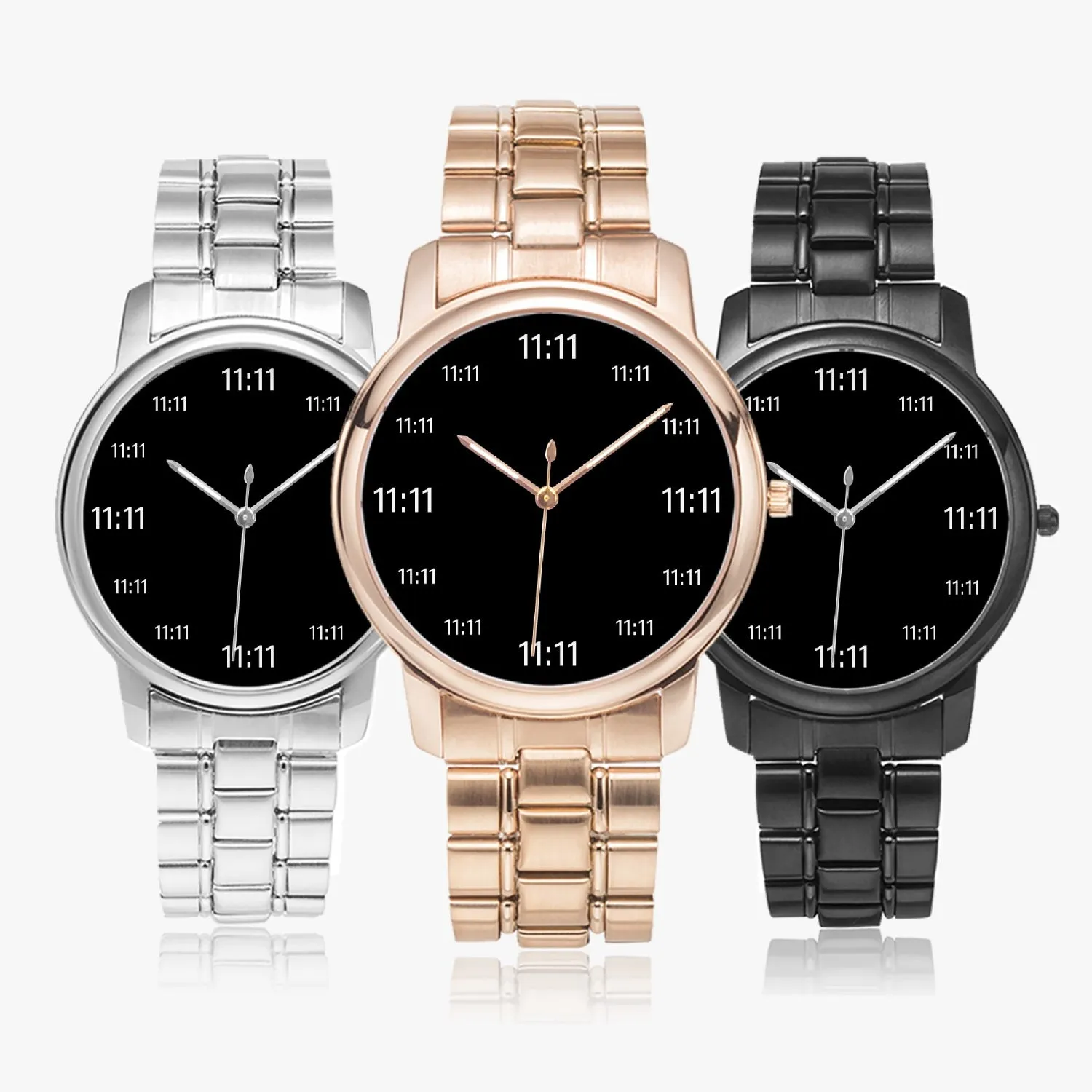 11:11 Eleven Eleven Stainless Steel Quartz Watch (40mm) | Folding Clasp