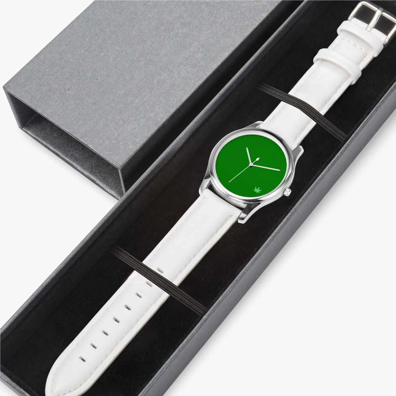 420 Code Green leaf Quartz Watch