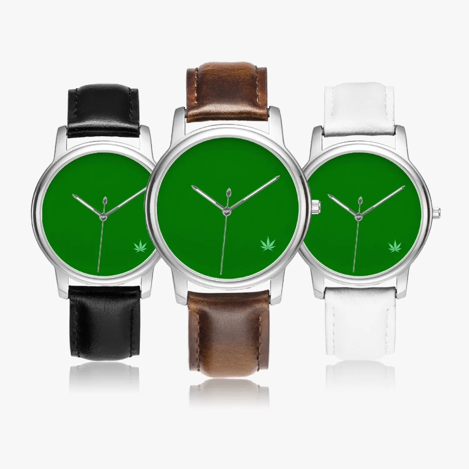 420 Code Green leaf Quartz Watch
