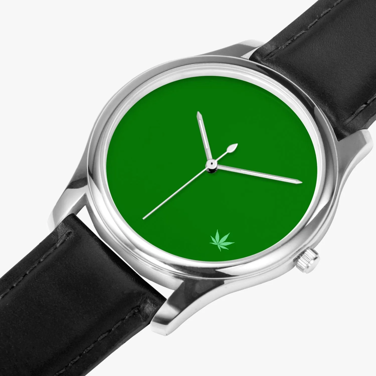 420 Code Green leaf Quartz Watch
