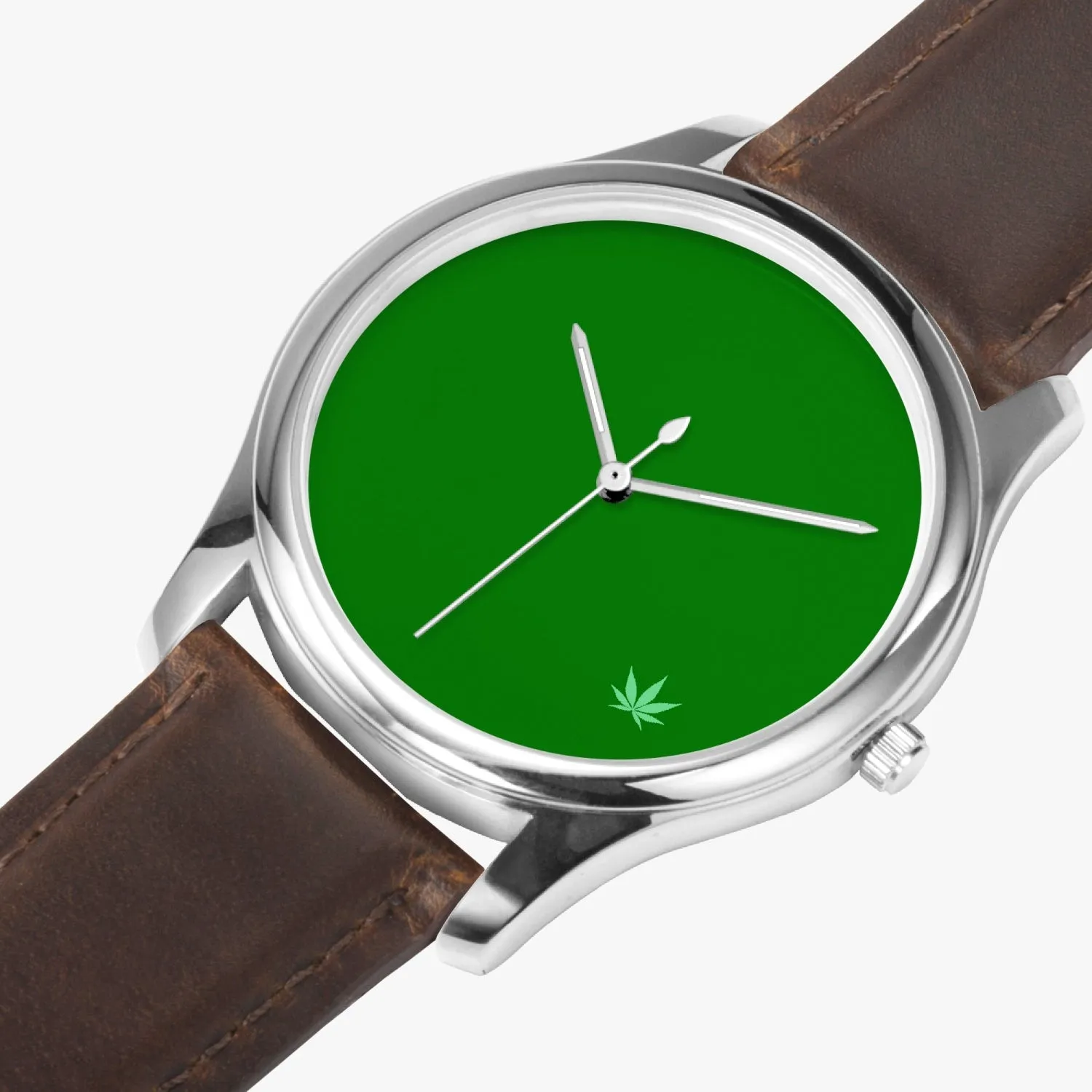 420 Code Green leaf Quartz Watch