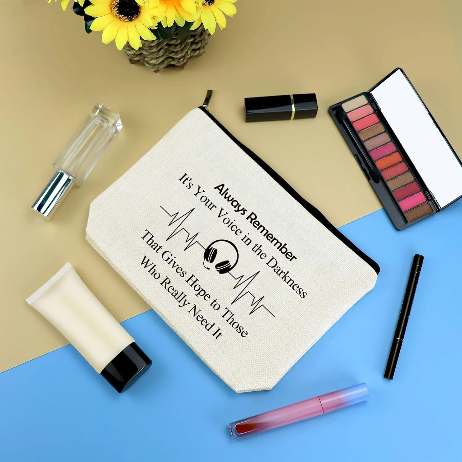 911 Dispatcher Gift Makeup Bag 911 Dispatcher Appreciation Gift 911 Operator Gift Cosmetic Bag Birthday Christmas Thanksgiving Gift for 911 Dispatcher EMT Emergency Dispatcher Travel Cosmetic Pouch