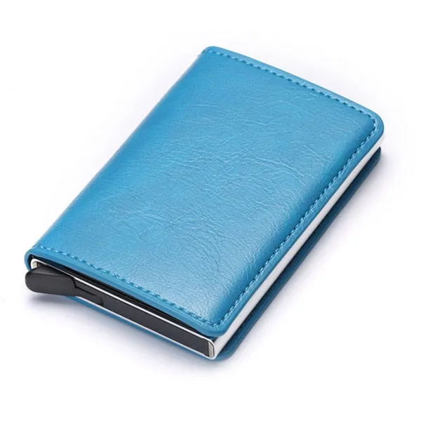 Aluminum Metal Credit Business Mini Card Wallet 2020 Dropshipping Man Women Smart Wallet Business Card Holder Rfid Wallet