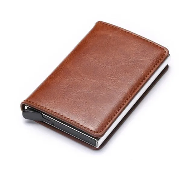 Aluminum Metal Credit Business Mini Card Wallet 2020 Dropshipping Man Women Smart Wallet Business Card Holder Rfid Wallet