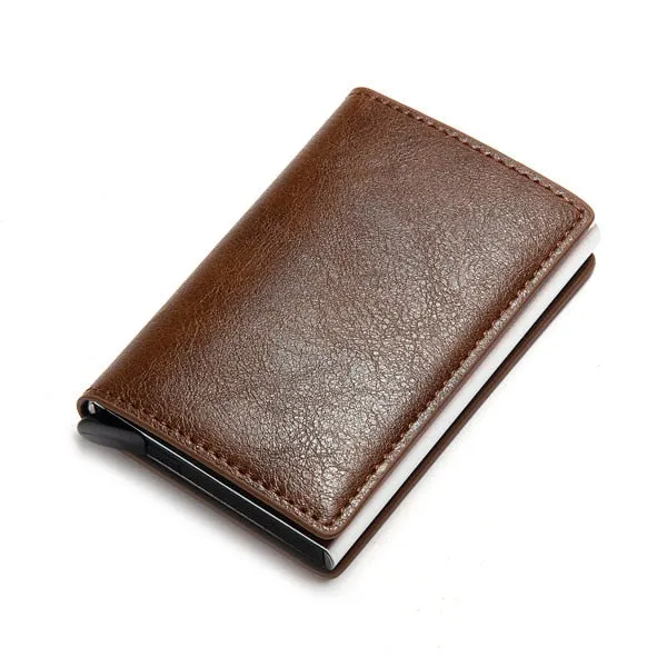 Aluminum Metal Credit Business Mini Card Wallet 2020 Dropshipping Man Women Smart Wallet Business Card Holder Rfid Wallet