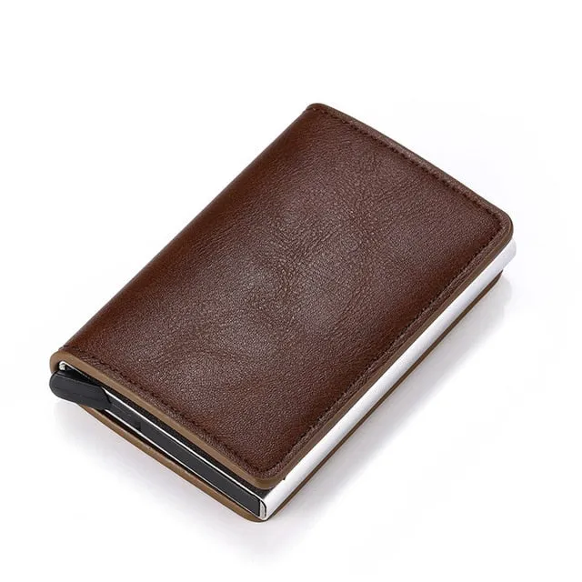 Aluminum Metal Credit Business Mini Card Wallet 2020 Dropshipping Man Women Smart Wallet Business Card Holder Rfid Wallet
