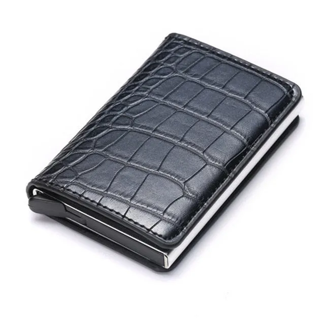 Aluminum Metal Credit Business Mini Card Wallet 2020 Dropshipping Man Women Smart Wallet Business Card Holder Rfid Wallet