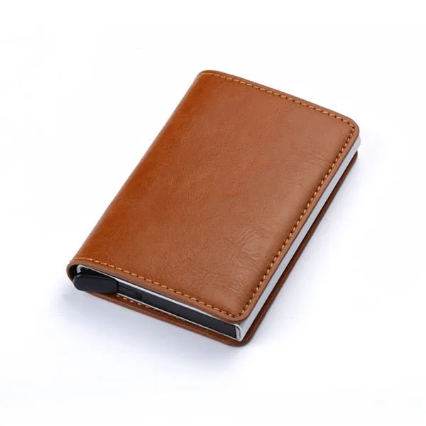 Aluminum Metal Credit Business Mini Card Wallet 2020 Dropshipping Man Women Smart Wallet Business Card Holder Rfid Wallet