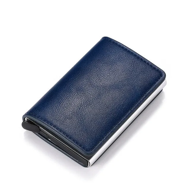Aluminum Metal Credit Business Mini Card Wallet 2020 Dropshipping Man Women Smart Wallet Business Card Holder Rfid Wallet