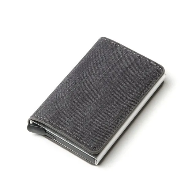 Aluminum Metal Credit Business Mini Card Wallet 2020 Dropshipping Man Women Smart Wallet Business Card Holder Rfid Wallet