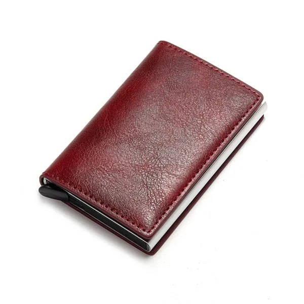 Aluminum Metal Credit Business Mini Card Wallet 2020 Dropshipping Man Women Smart Wallet Business Card Holder Rfid Wallet