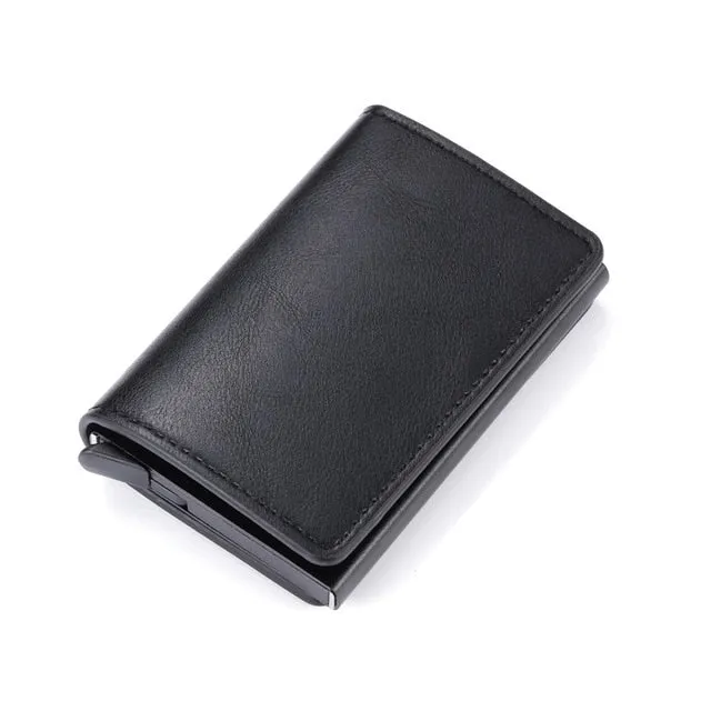Aluminum Metal Credit Business Mini Card Wallet 2020 Dropshipping Man Women Smart Wallet Business Card Holder Rfid Wallet