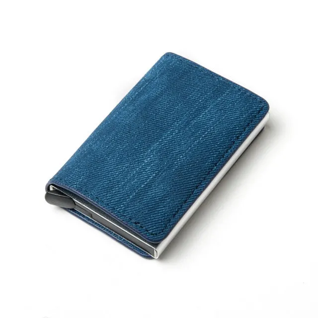 Aluminum Metal Credit Business Mini Card Wallet 2020 Dropshipping Man Women Smart Wallet Business Card Holder Rfid Wallet