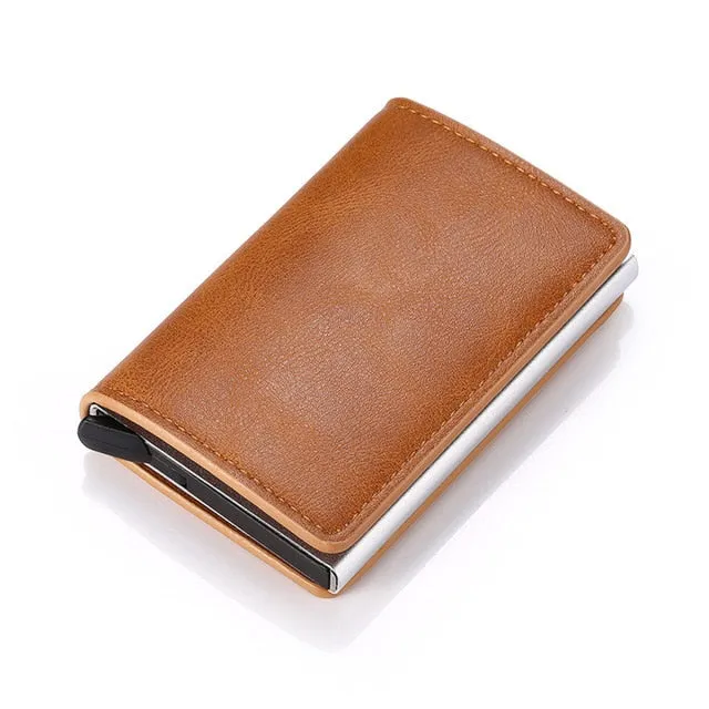 Aluminum Metal Credit Business Mini Card Wallet 2020 Dropshipping Man Women Smart Wallet Business Card Holder Rfid Wallet