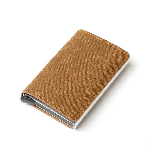 Aluminum Metal Credit Business Mini Card Wallet 2020 Dropshipping Man Women Smart Wallet Business Card Holder Rfid Wallet