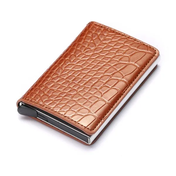Aluminum Metal Credit Business Mini Card Wallet 2020 Dropshipping Man Women Smart Wallet Business Card Holder Rfid Wallet