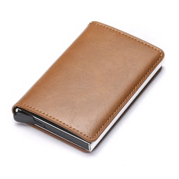 Aluminum Metal Credit Business Mini Card Wallet 2020 Dropshipping Man Women Smart Wallet Business Card Holder Rfid Wallet