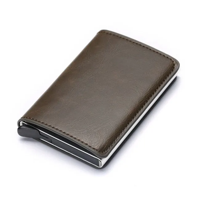 Aluminum Metal Credit Business Mini Card Wallet 2020 Dropshipping Man Women Smart Wallet Business Card Holder Rfid Wallet