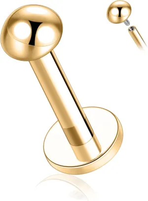 AROWRO G23 Titanium Labret Studs 16g Labret Jewelry Lip Piercing Jewelry Internally Threaded Monroe Jewelry Tragus Earrings 16g Helix Stud Cartilage Piercing