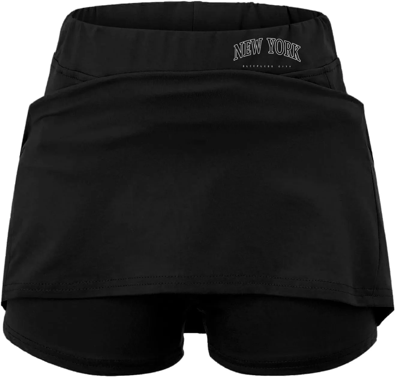 Athletic Skirts Women with Shorts Casual Tummy Control Tennis Skorts with Pockets New York Yoga Workout Summer Clothes