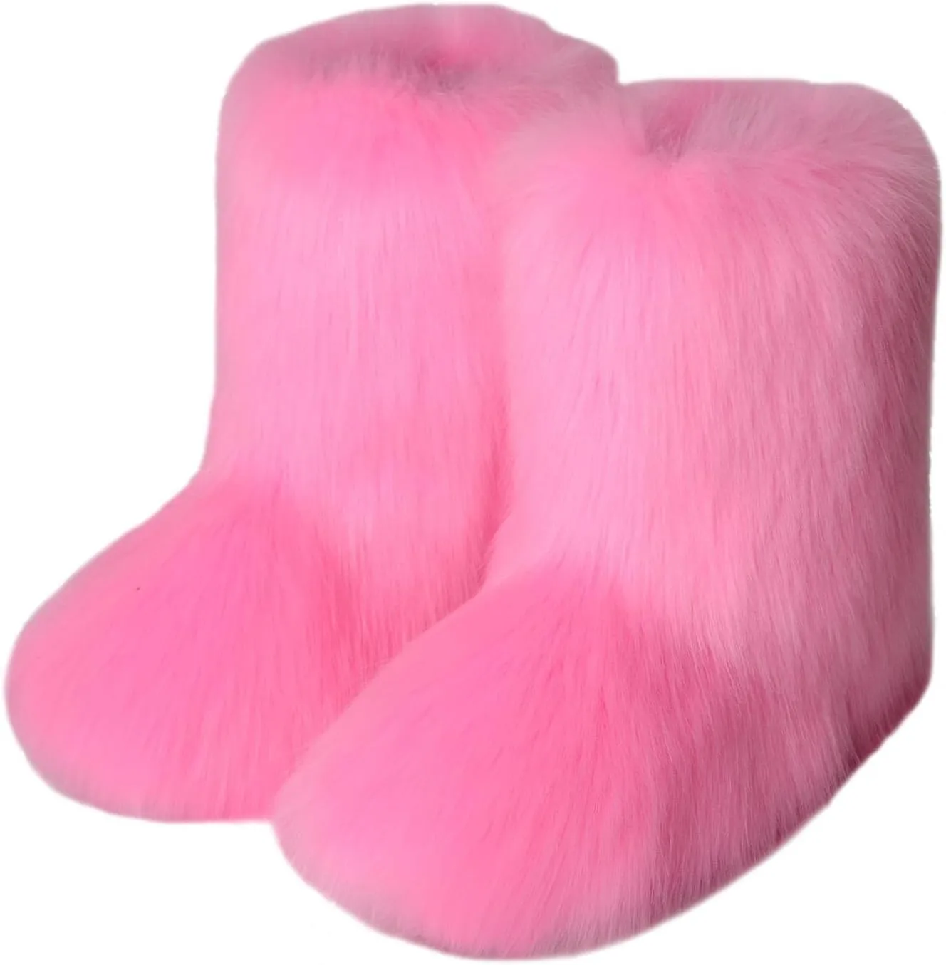 Boots Winter Snow Women's Wide Women Snow Booties Womens Slip on Winter Boots Ankle Womens Waterproof Boots 6.5 Snow Boots Wide Calf