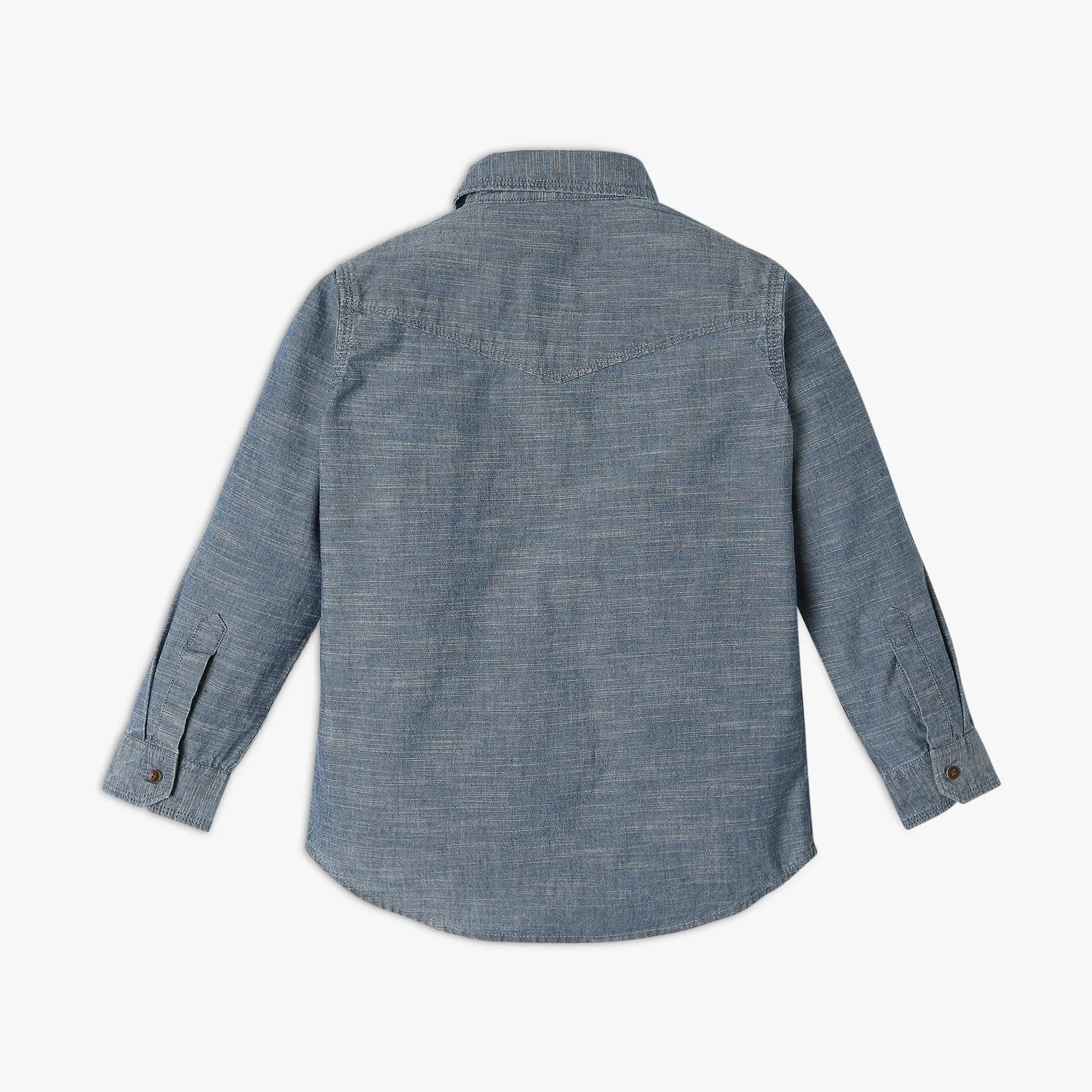 Boy's Relaxed Fit Solid Shirt