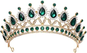 Bridal Jewelry Tiaras Crown Bride Women Pageant Prom Jewelry Earrings Necklace Hair Ornaments