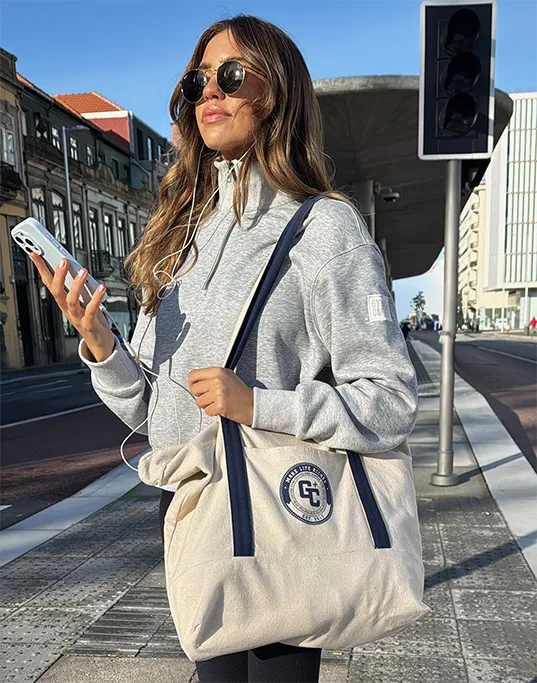 Canvas Tote Bag in Navy