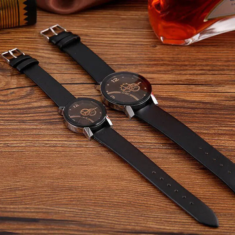 Casual Genuine Leather Belt  Men & Women Watche Minimalism Fashion Electroics Couple Watches Wristwatch 88 LXH