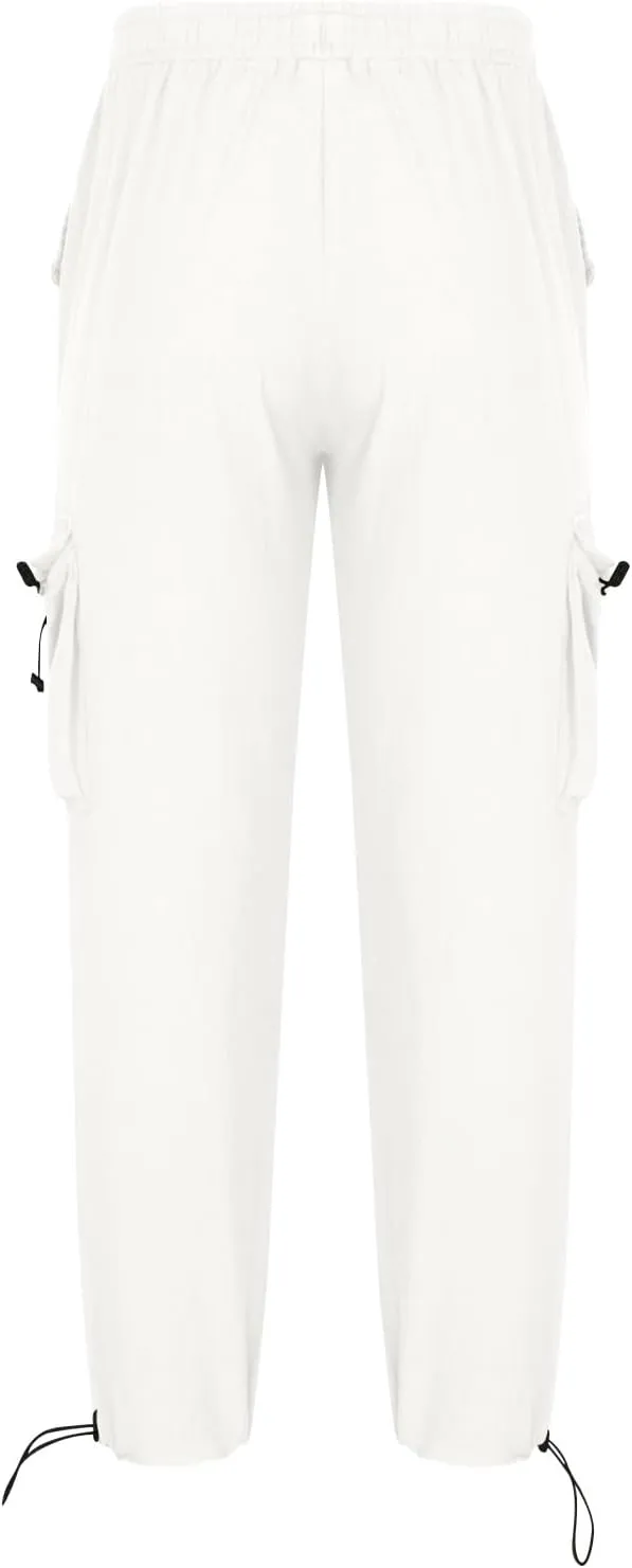 Casual Pants for Mens Linen Pants Relaxed-Fit Beach Pants Summer Yoga Pants Soft Elastic Waist Pants
