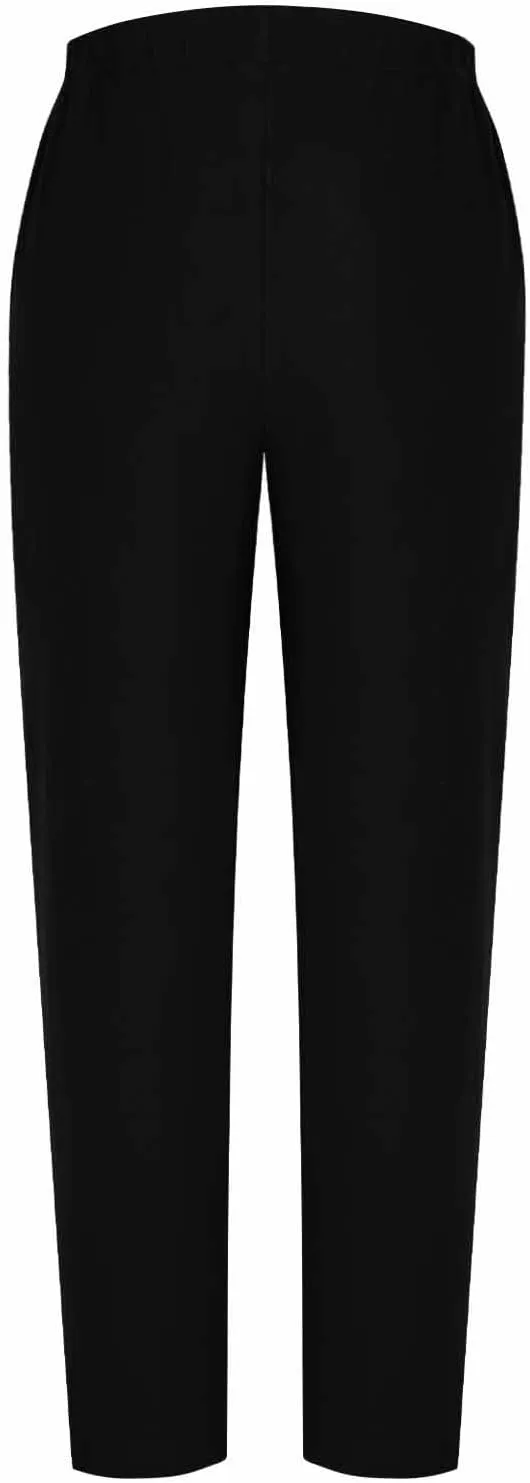 Casual Pants for Women Cotton Linen Harem Pants Elastic High Waist Pants Loose Fit Pants Summer Beach Pants Pockets