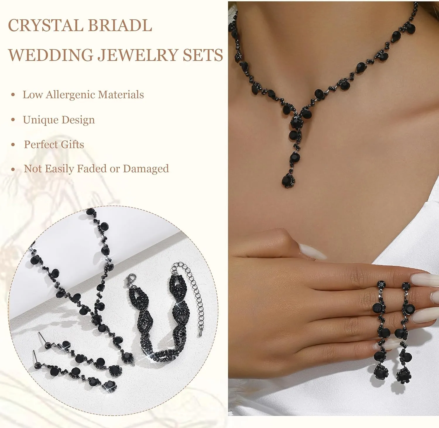 Dcfywl731 Silver Prom Jewelry Set Rhinestone Bridal Wedding Jewelry Sets for Brides Bridesmaid Formal Costume Jewelry Accessories for Wedding Prom Dresses 2025