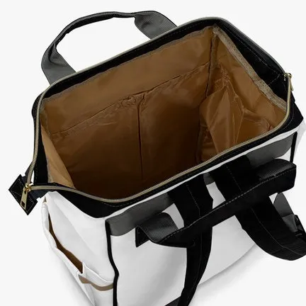 DIAPER BAG BACKPACK - PERSONALIZED NEUTRAL FLORAL
