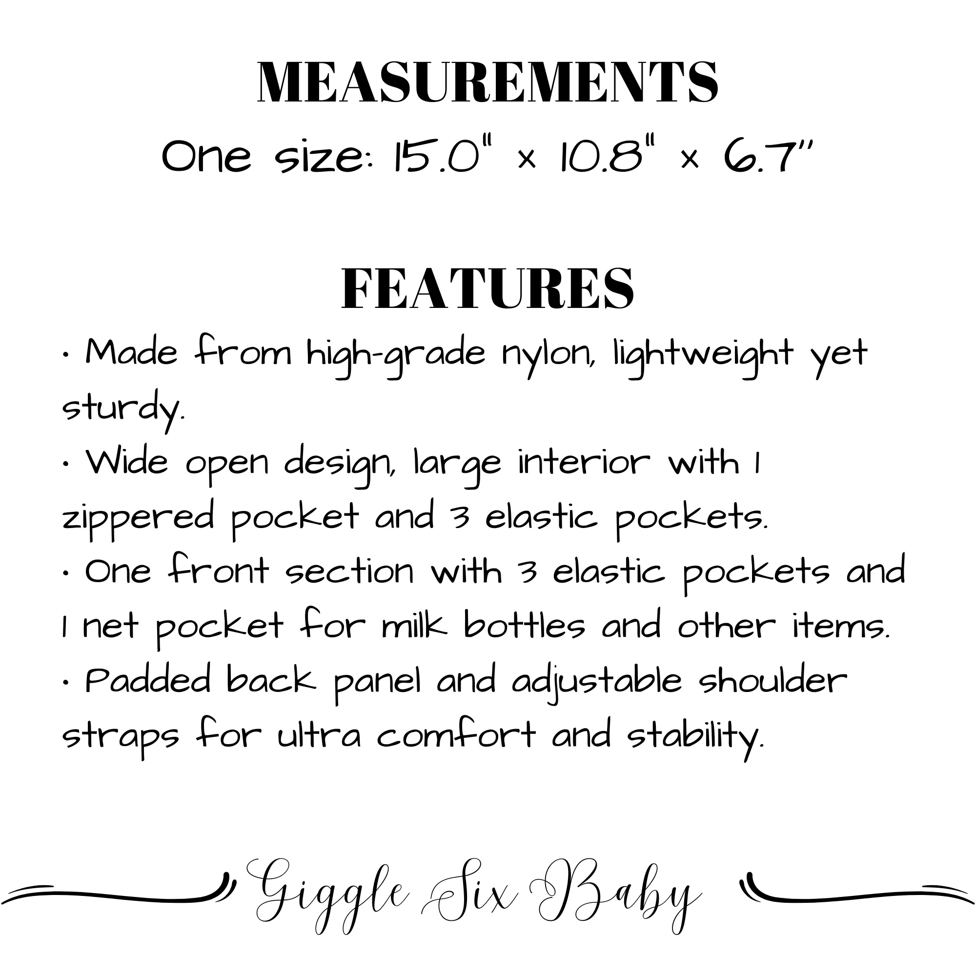 DIAPER BAG BACKPACK - PERSONALIZED NEUTRAL GINGHAM
