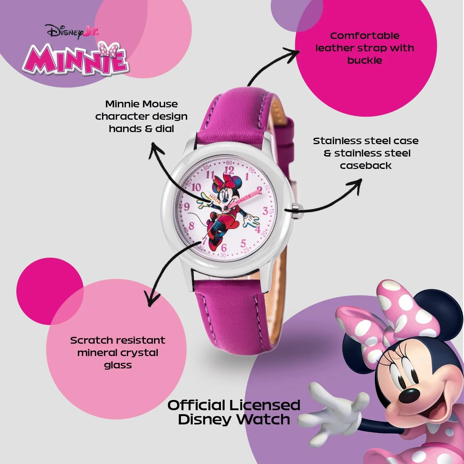 DISNEY Minnie Mouse Watch for Girls