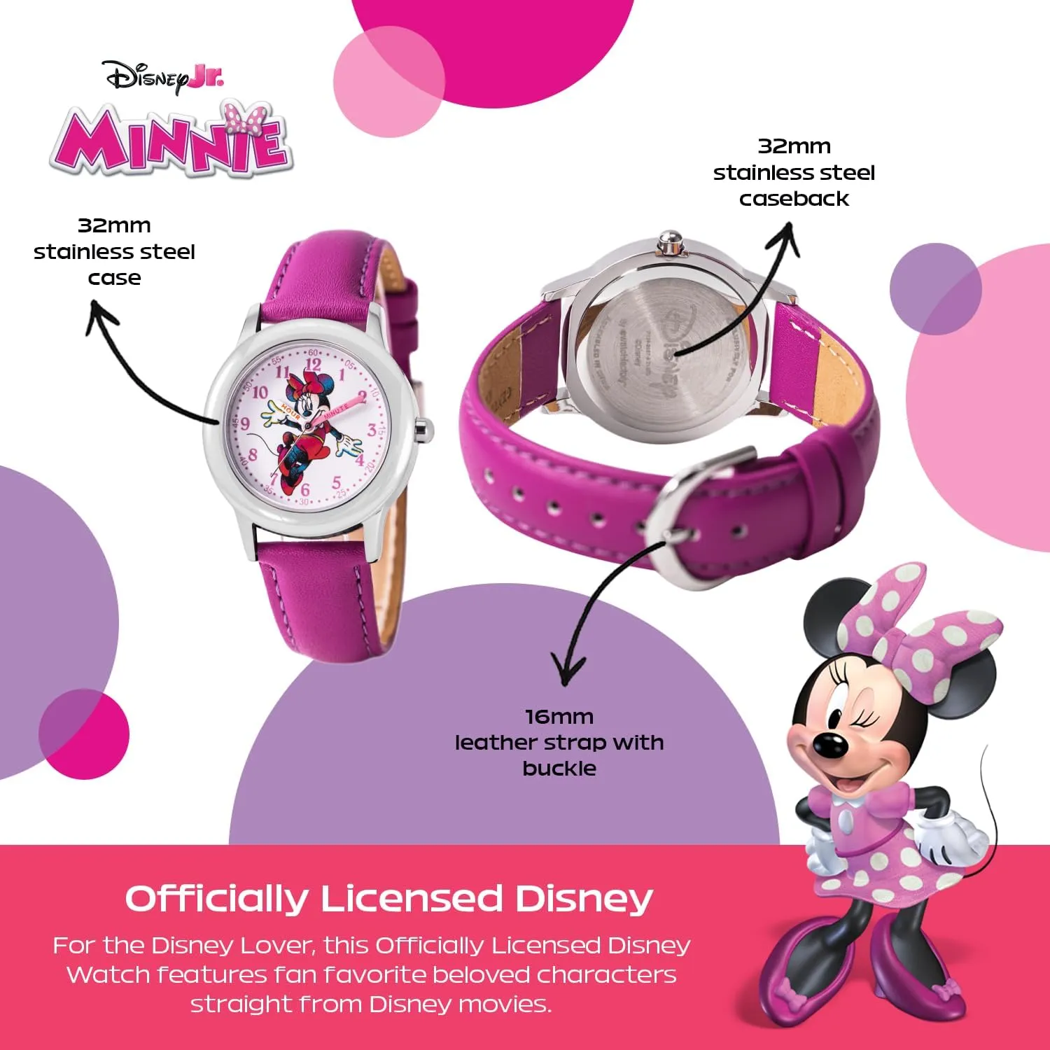 DISNEY Minnie Mouse Watch for Girls