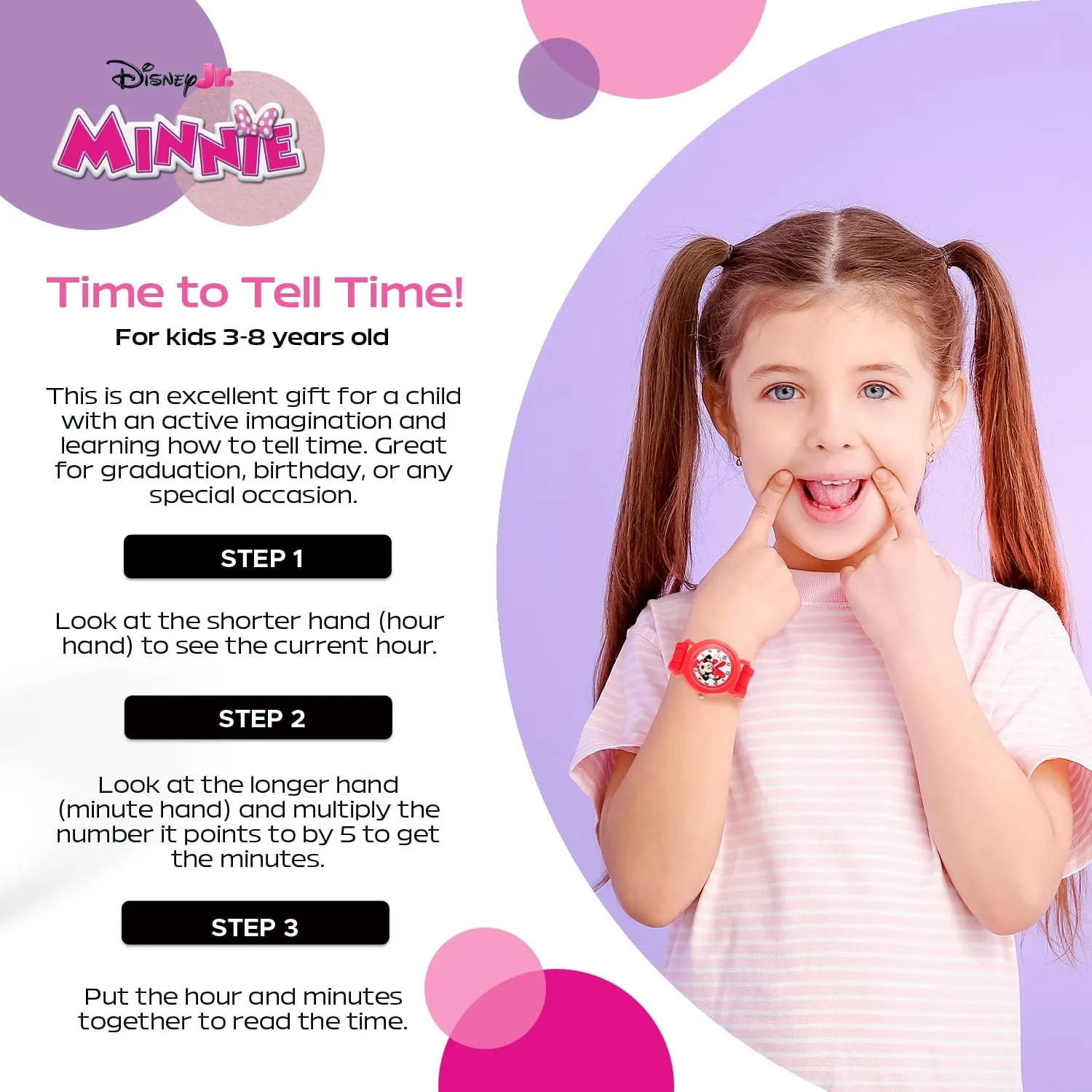 DISNEY Minnie Mouse Watch for Kids