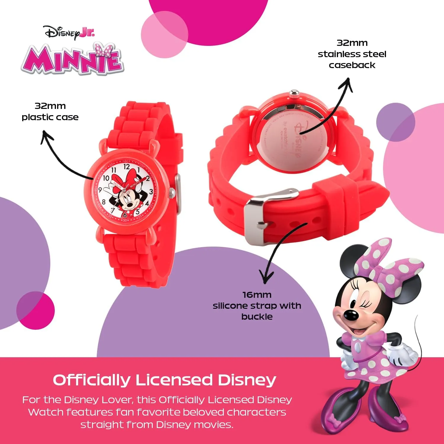 DISNEY Minnie Mouse Watch for Kids