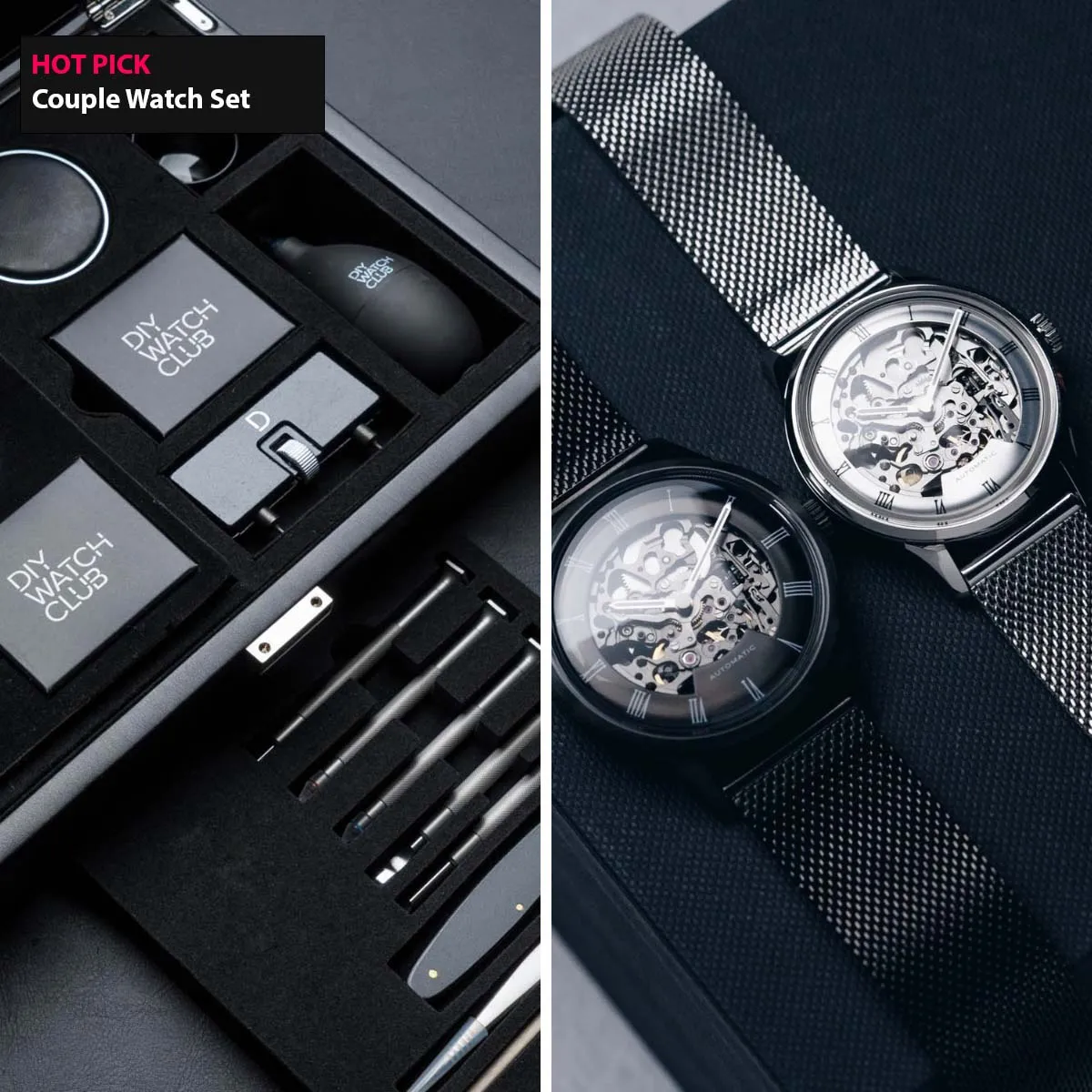 DIY Watch Gift for a couple watch experience. Build something special for you both.
