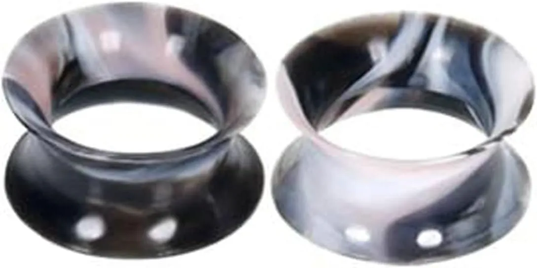 Double Flared Tunnels Silicone, Body Piercing Jewelry Multicolor Hoop Ear Stretcher Piercings Jewelry
