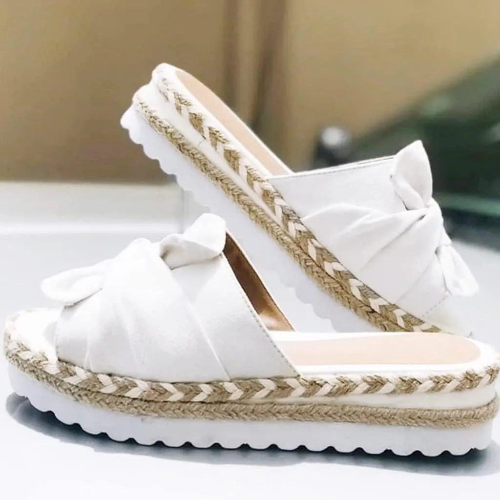 Eduavar Sandals for Women Dressy Summer, Espadrille Sandals for Women Slip-on Open Toe Sandals Casual Summer Beach Sandals
