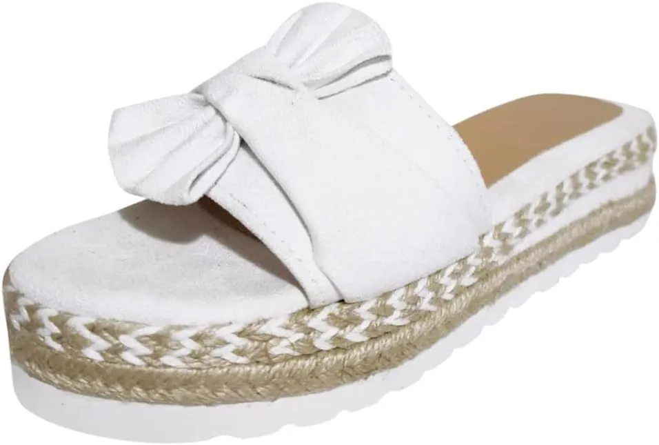 Eduavar Sandals for Women Dressy Summer, Espadrille Sandals for Women Slip-on Open Toe Sandals Casual Summer Beach Sandals