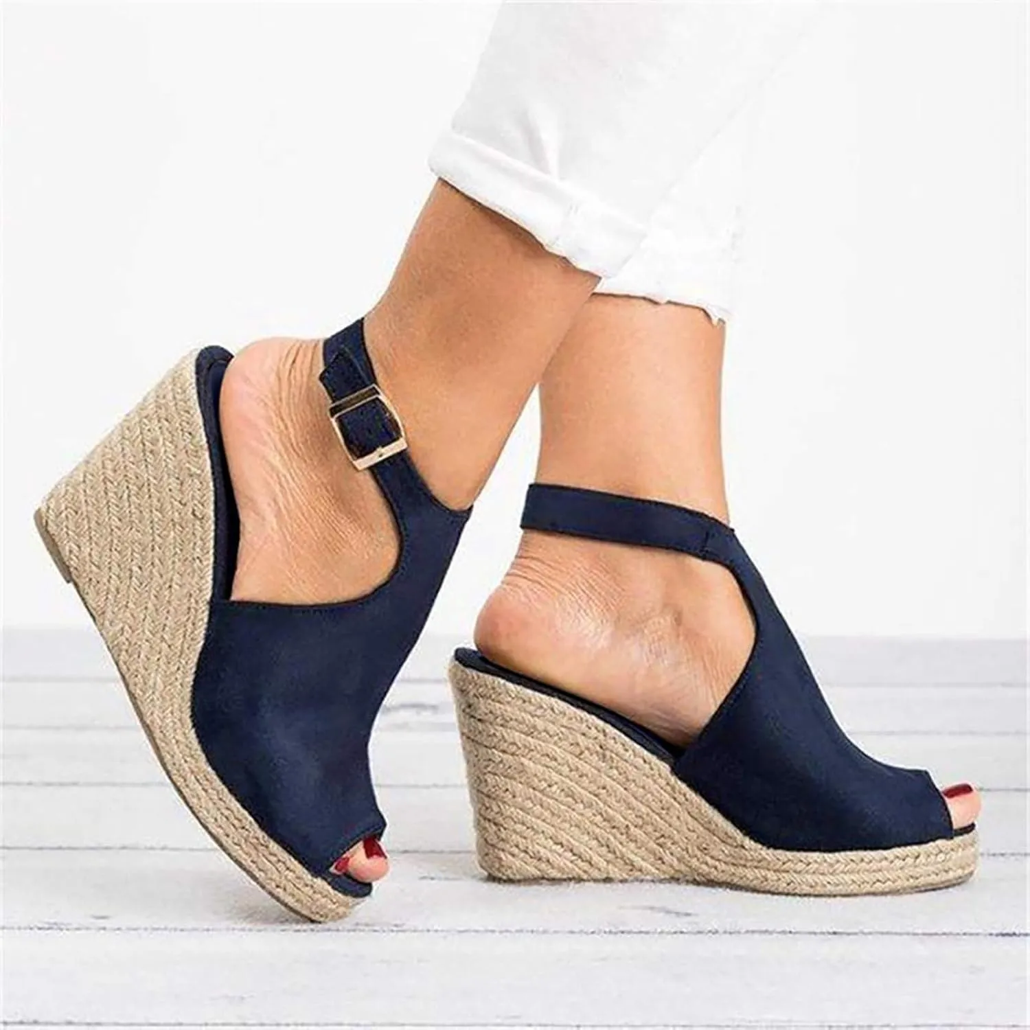 Eduavar Sandals Women Dressy Summer, Sandals for Women Wedge Sandals Ultra-Comfy Breathable Sandals Orthotic Sandals