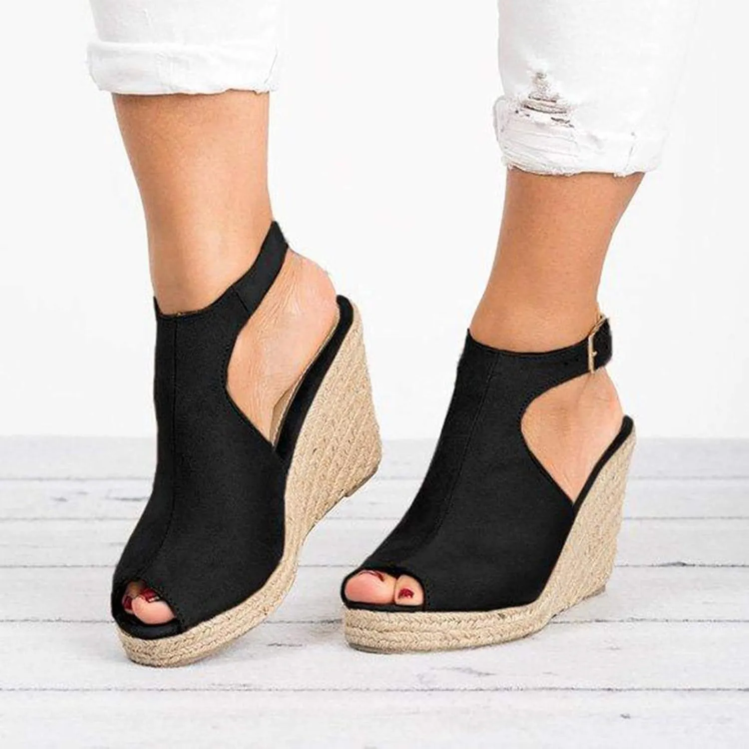Eduavar Sandals Women Dressy Summer, Sandals for Women Wedge Sandals Ultra-Comfy Breathable Sandals Orthotic Sandals