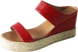 Eduavar Wedge Sandals for Women Dressy, Espadrille Sandals for Women Platform Open Toe Sandals Slippers Summer Beach Sandals