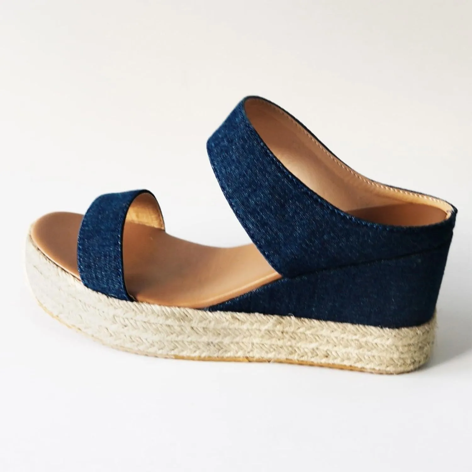 Eduavar Wedge Sandals for Women Dressy, Espadrille Sandals for Women Platform Open Toe Sandals Slippers Summer Beach Sandals