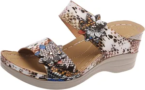 Eduavar Wedge Sandals for Women Dressy, Sandals for Women Dressy Summer Open Toe Sandals Fashion Breathable Travel Sandals