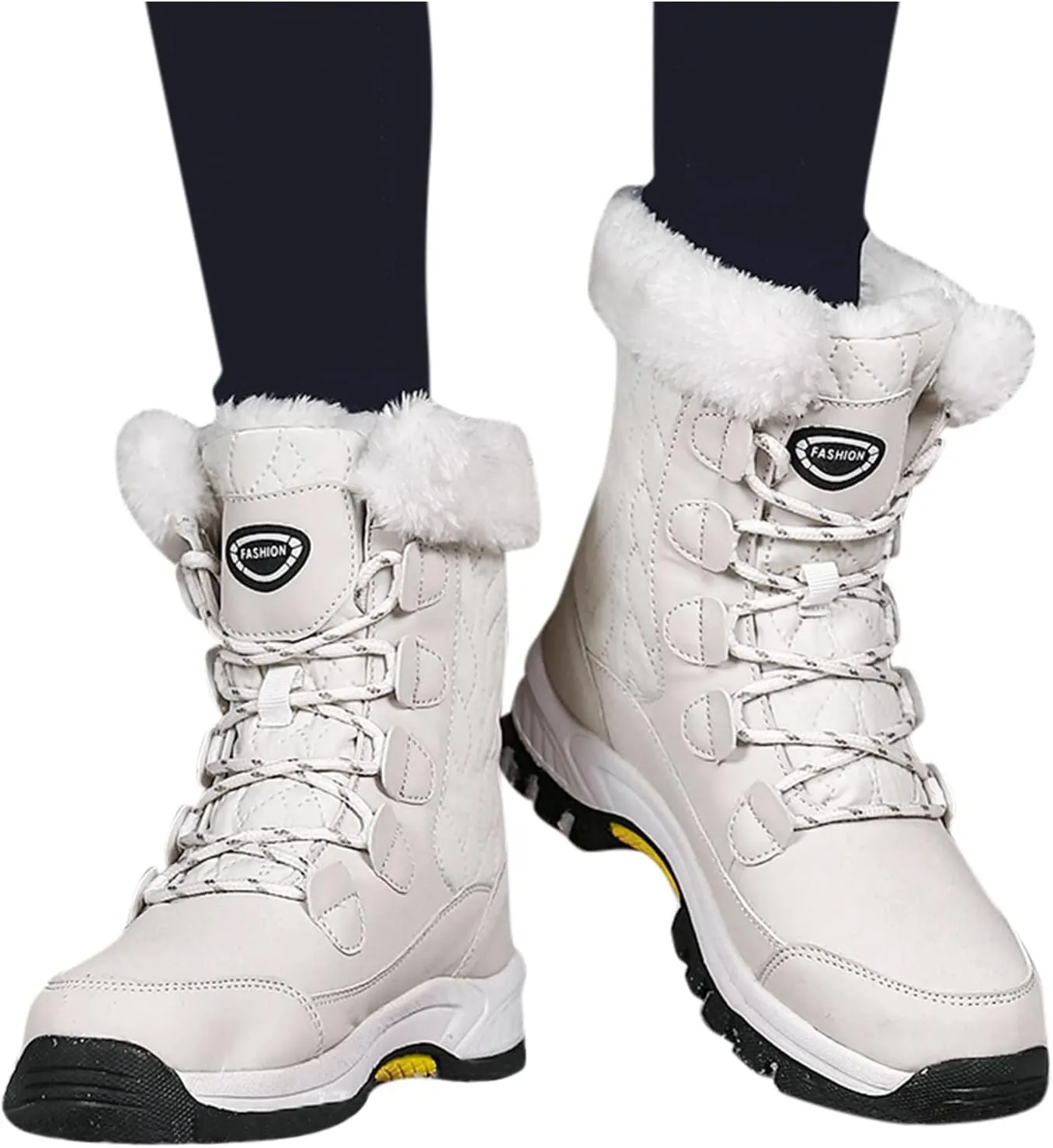 Extra Wide Calf Snow Boots for Women Boots Snow for Women 2023 Womens Winter Boots with Fur Waterproof Walking Boots Women Lightweight Botas Impermeables Para Mujer Nieve