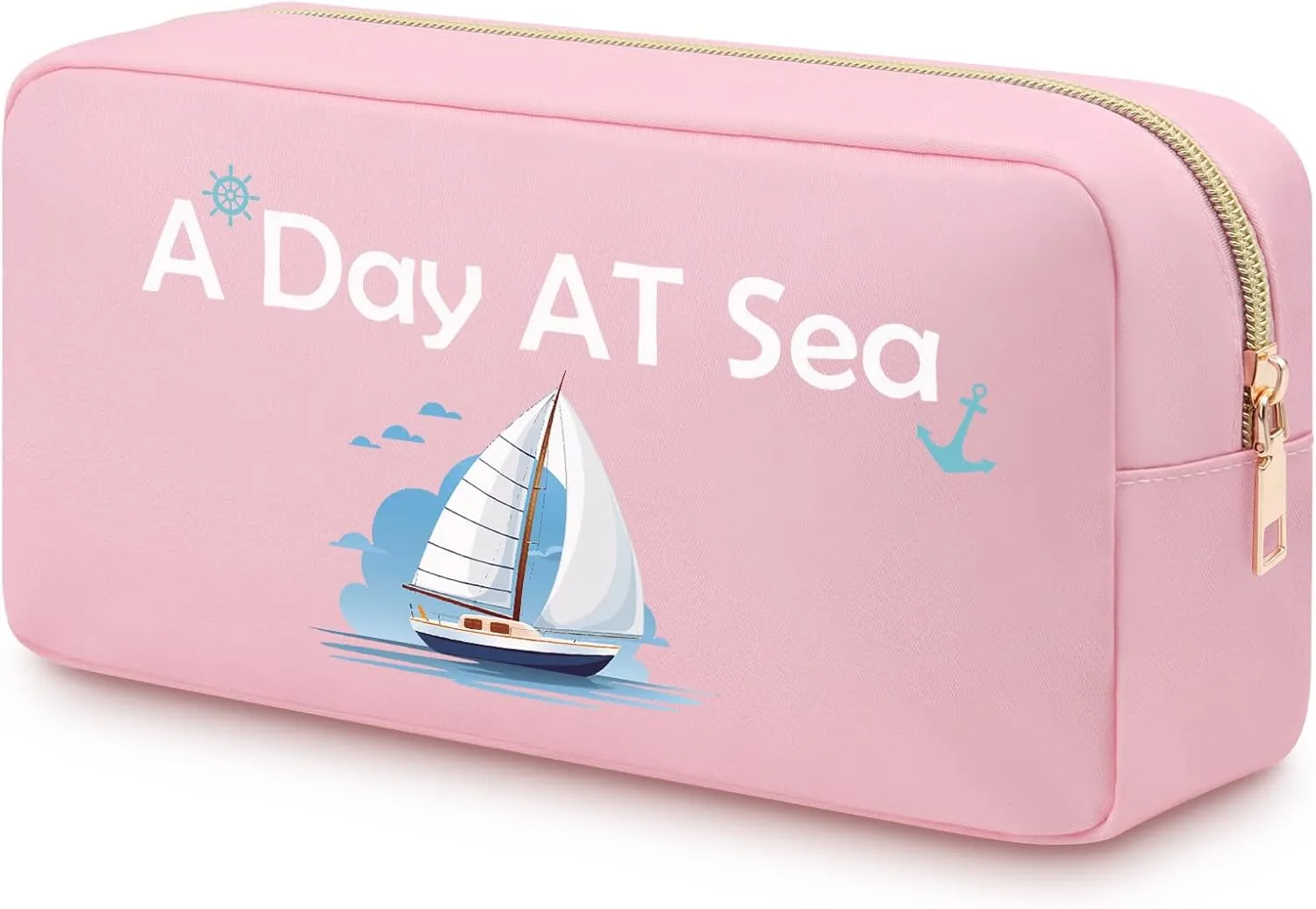 Funny Gift for Women Cruise Lover Cruise Makeup Bag Summer Vacation Gift Cruise Travel Organizer Zipper Pouch for Sister Girls Daughter Wife Cruise Theme Birthday Gifts Oxford Cloth Cosmetic Bag