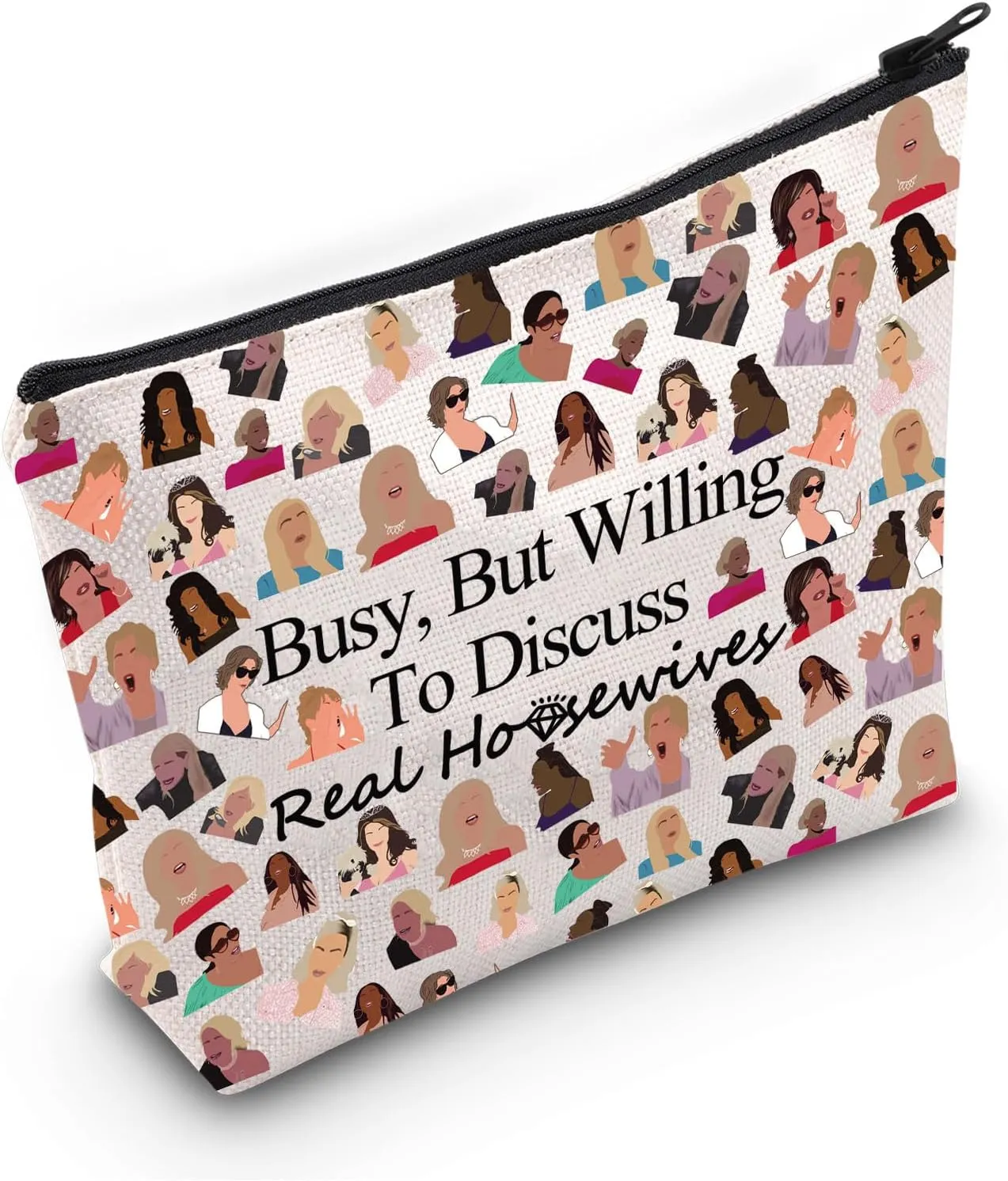 G2TUP Housewives Makeup Bag - Reality TV Show Fan Gift, Party Bag (But Willing)